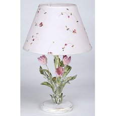 Настольная лампа с плафонами белого цвета Vitaluce V1561/1L