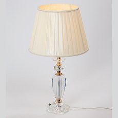 Настольная лампа с арматурой золотого цвета, плафонами белого цвета Vitaluce V5211/1L
