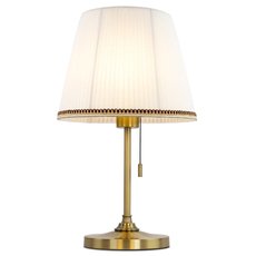Настольная лампа с арматурой бронзы цвета, текстильными плафонами Citilux CL402730