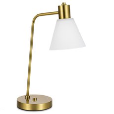 Настольная лампа с арматурой латуни цвета, стеклянными плафонами EVOLUCE SLE1561-304-01