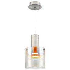Светильник с арматурой серебряного цвета, плафонами прозрачного цвета Velante 248-206-01