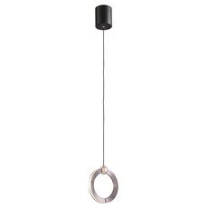 Светильник с металлическими плафонами хрома цвета Delight Collection P0675-1A pearl black