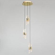 Светильник с плафонами прозрачного цвета Delight Collection MD23001022-3A gold