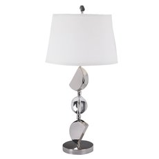 Настольная лампа с арматурой хрома цвета, плафонами белого цвета Delight Collection BT-1026