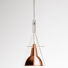 Светильник с металлическими плафонами меди цвета Delight Collection 10253P copper