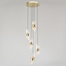 Светильник с стеклянными плафонами Delight Collection MD23001022-5A gold