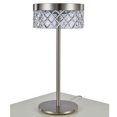 Настольная лампа с пластиковыми плафонами прозрачного цвета Delight Collection MT21020075-1A satin nickel