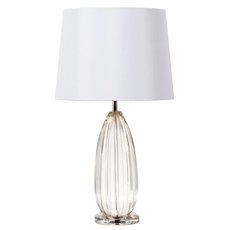 Настольная лампа с арматурой никеля цвета, плафонами белого цвета Delight Collection BRTL3205