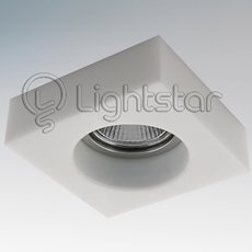 Точечный светильник с арматурой белого цвета, стеклянными плафонами Lightstar 006146