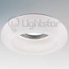 Точечный светильник с арматурой хрома цвета, плафонами белого цвета Lightstar 006201