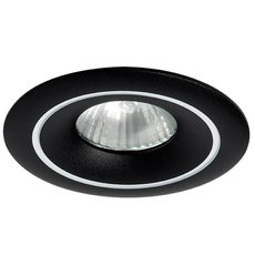 Точечный светильник с арматурой чёрного цвета, плафонами чёрного цвета Lightstar 010013