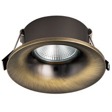 Точечный светильник с арматурой бронзы цвета, плафонами бронзы цвета Lightstar 010021