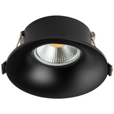 Точечный светильник с арматурой чёрного цвета Lightstar 010027