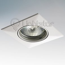 Точечный светильник с арматурой белого цвета, плафонами белого цвета Lightstar 011030