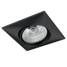 Точечный светильник с арматурой чёрного цвета, металлическими плафонами Lightstar 011037