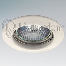 Точечный светильник с арматурой белого цвета, металлическими плафонами Lightstar 011040