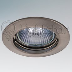 Точечный светильник с арматурой никеля цвета, металлическими плафонами Lightstar 011045