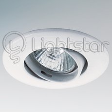 Точечный светильник с арматурой белого цвета, металлическими плафонами Lightstar 011050