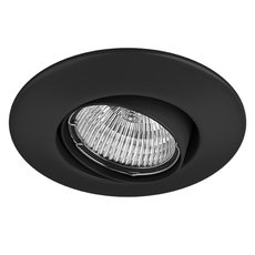 Точечный светильник с арматурой чёрного цвета, металлическими плафонами Lightstar 011057