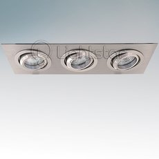 Точечный светильник с арматурой алюминия цвета, металлическими плафонами Lightstar 011603