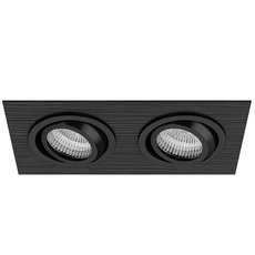 Точечный светильник с арматурой чёрного цвета, металлическими плафонами Lightstar 011622