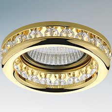 Точечный светильник с арматурой золотого цвета Lightstar 031702