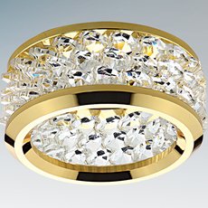 Точечный светильник с арматурой золотого цвета Lightstar 031802