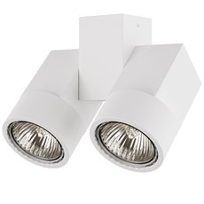 Точечный светильник с арматурой белого цвета, металлическими плафонами Lightstar 051036