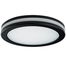 Точечный светильник с арматурой чёрного цвета, пластиковыми плафонами Lightstar 070774