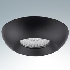 Точечный светильник с арматурой чёрного цвета, плафонами чёрного цвета Lightstar 071137