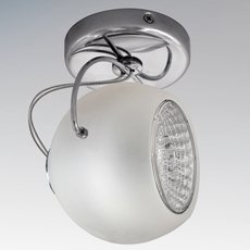 Точечный светильник с стеклянными плафонами белого цвета Lightstar 110514