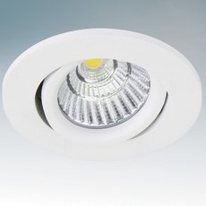 Точечный светильник с арматурой белого цвета, металлическими плафонами Lightstar 212436