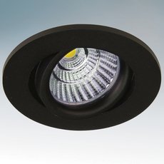 Точечный светильник с арматурой чёрного цвета, плафонами чёрного цвета Lightstar 212437