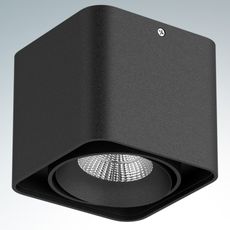 Точечный светильник с металлическими плафонами чёрного цвета Lightstar 212517