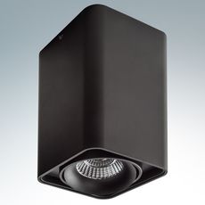 Точечный светильник с арматурой чёрного цвета, плафонами чёрного цвета Lightstar 212537