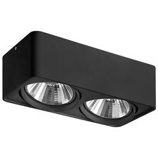 Точечный светильник с металлическими плафонами чёрного цвета Lightstar 212627