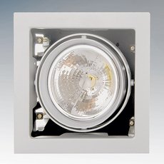 Точечный светильник с арматурой белого цвета, металлическими плафонами Lightstar 214110
