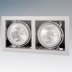 Точечный светильник с арматурой белого цвета, металлическими плафонами Lightstar 214120