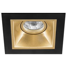 Точечный светильник с арматурой чёрного цвета, плафонами золотого цвета Lightstar D51703