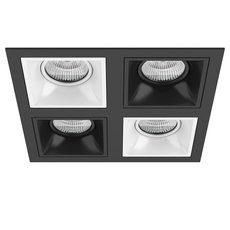 Точечный светильник с арматурой чёрного цвета, плафонами чёрного цвета Lightstar D54706070607