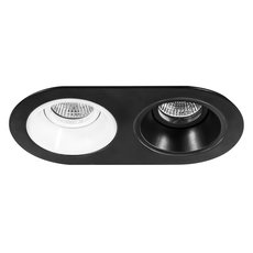 Точечный светильник с металлическими плафонами чёрного цвета Lightstar D6570607