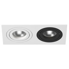 Точечный светильник с арматурой белого цвета, плафонами чёрного цвета Lightstar i5260607