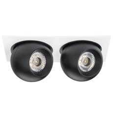 Точечный светильник с арматурой белого цвета, плафонами чёрного цвета Lightstar i5267272