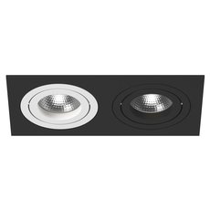 Точечный светильник с арматурой чёрного цвета, плафонами белого цвета Lightstar i5270607