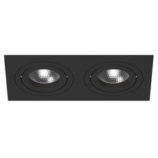 Точечный светильник с металлическими плафонами чёрного цвета Lightstar i5270707