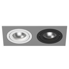 Точечный светильник с арматурой серого цвета, металлическими плафонами Lightstar i5290607