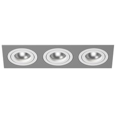 Точечный светильник с арматурой серого цвета, металлическими плафонами Lightstar i539060606