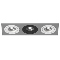 Точечный светильник с арматурой серого цвета, металлическими плафонами Lightstar i539060706