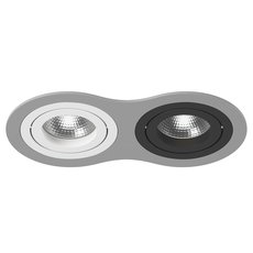 Точечный светильник с арматурой серого цвета, металлическими плафонами Lightstar i6290607
