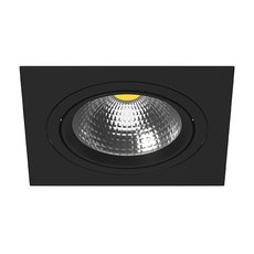 Точечный светильник с арматурой чёрного цвета, металлическими плафонами Lightstar i81707
